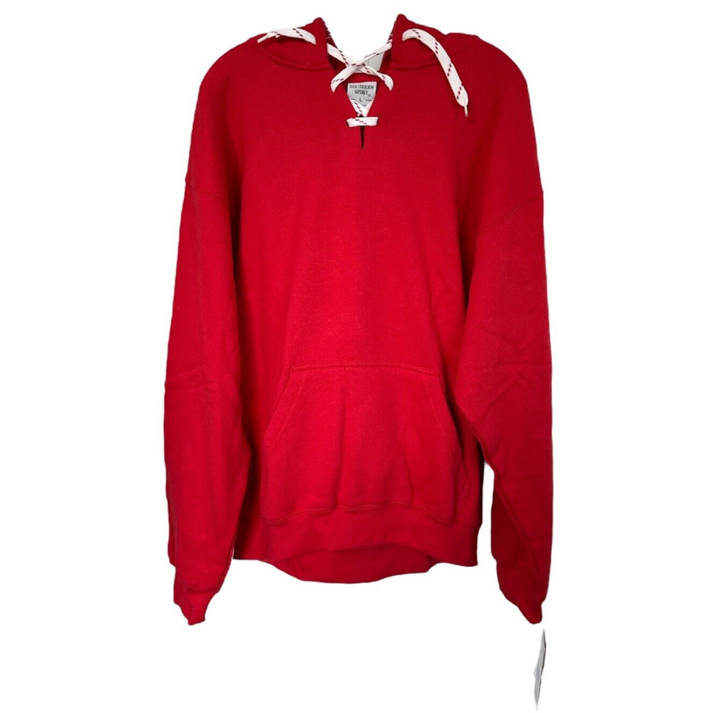 EXIST Southern Spirit Collection Men's Hoodie Sweatshirt Cotton Blend Size L Red